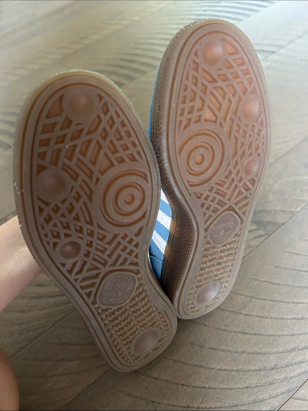 addidas Spezial Suede Sneakers in Sky Blue & White - Picture 4 of 6